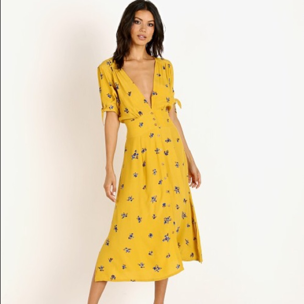 Faithfull The Brand Billie Midi Dress Dolores